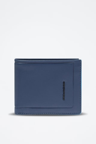 Portacarte in pelle - Blu