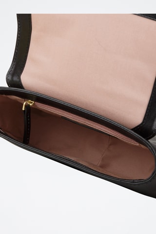 Borsa a tracolla in pelle - Nero