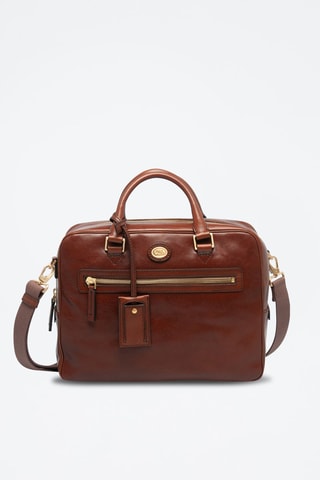 Cartella in pelle - Marrone