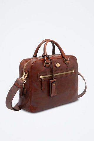 Cartella in pelle - Marrone