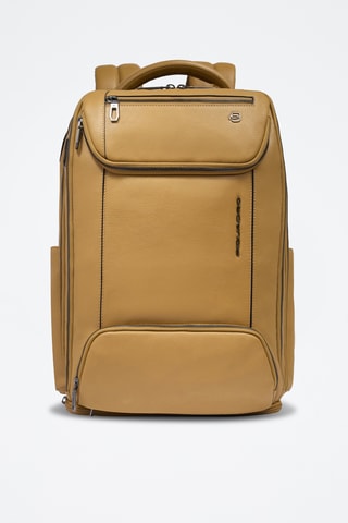 Zaino connesso in pelle - Giallo