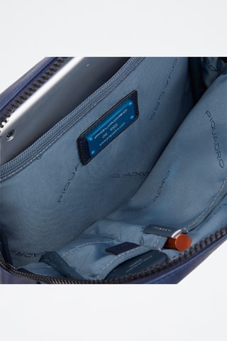 Borsa a tracolla in pelle - Blu