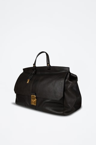 Borsa a mano in pelle - Nero