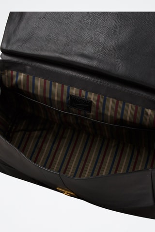 Borsa a mano in pelle - Nero