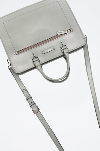 Cartella in pelle - Grigio