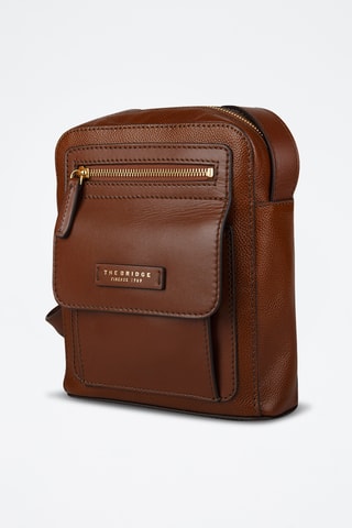 Borsa a tracolla in pelle - Marrone