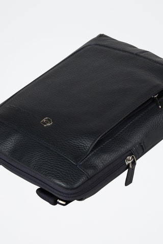 Borsa a tracolla in pelle - Blu