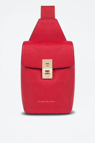 Monospalla in pelle - Rosso