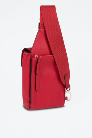 Monospalla in pelle - Rosso