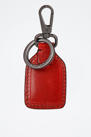 Portachiavi in pelle - Rosso