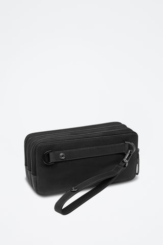 Pochette in pelle - Nero