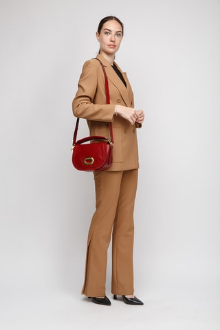 Borsa a mano in pelle - Rosso