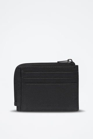 Portacarte in pelle - Nero