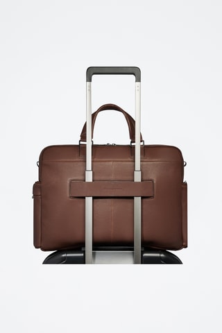 Portadocumenti in pelle - Marrone