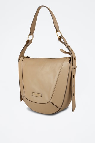 Borsa a spalla in pelle - Beige
