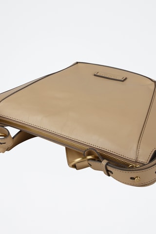 Borsa a spalla in pelle - Beige