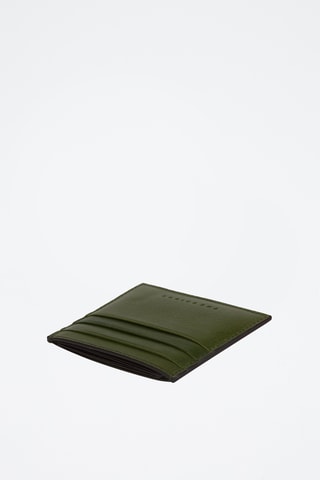 Portacarte in pelle - Verde