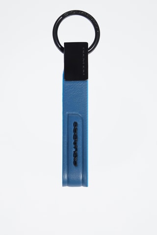 Portachiavi in pelle - Blu