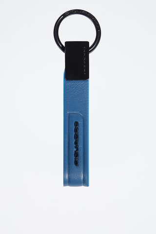 Portachiavi in pelle - Blu