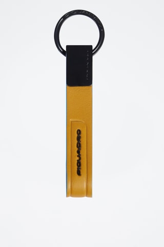 Portachiavi in pelle - Giallo