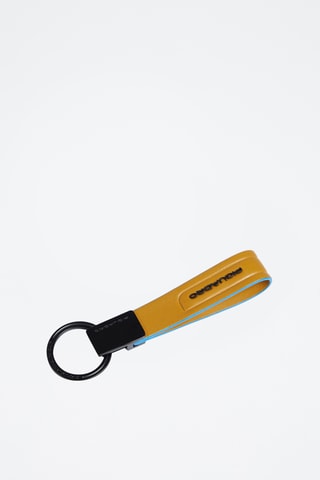 Portachiavi in pelle - Giallo