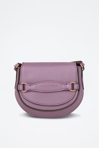Borsa a tracolla in pelle - Viola