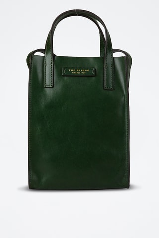Borsa a tracolla in pelle - Verde