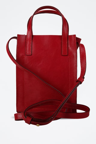 Borsa a tracolla in pelle - Rosso