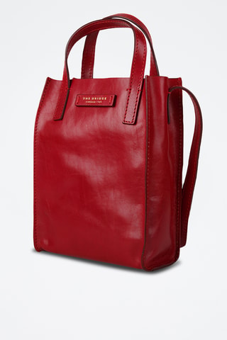 Borsa a tracolla in pelle - Rosso