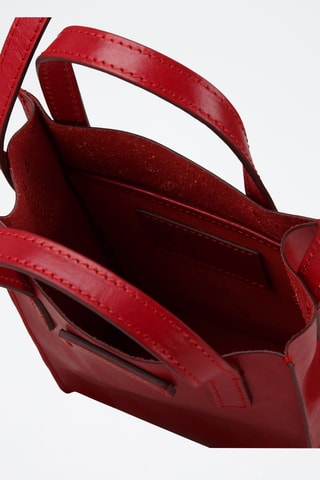 Borsa a tracolla in pelle - Rosso