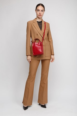 Borsa a tracolla in pelle - Rosso