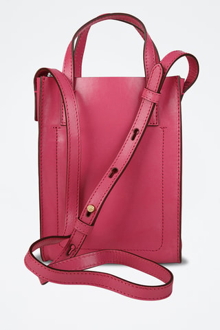 Borsa a tracolla in pelle - Rosa