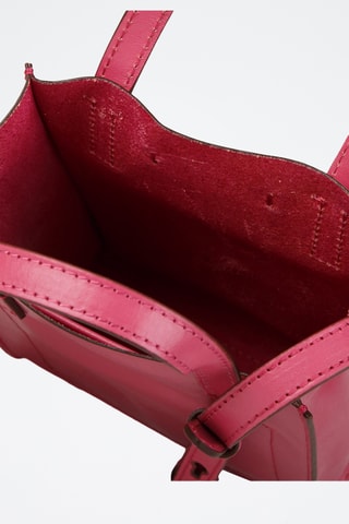 Borsa a tracolla in pelle - Rosa