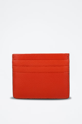 Portacarte in pelle - Rosso