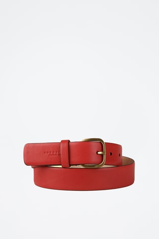 Cintura in pelle - Rosso