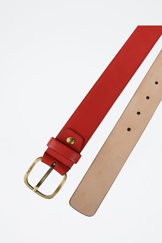 Cintura in pelle - Rosso