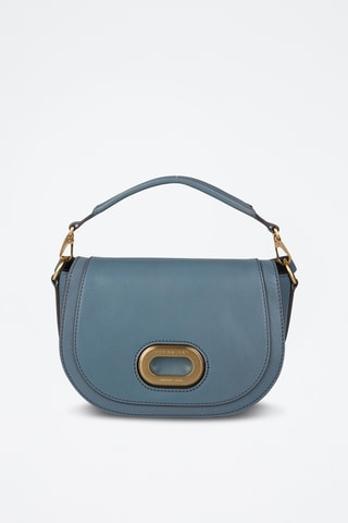 Borsa a mano in pelle - Azzurro