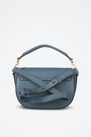 Borsa a mano in pelle - Azzurro