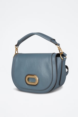 Borsa a mano in pelle - Azzurro