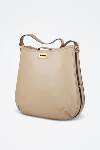 Borsa a spalla in pelle - Beige