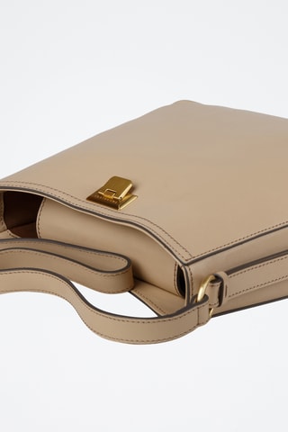 Borsa a spalla in pelle - Beige