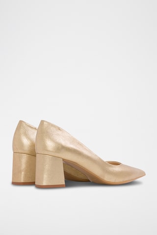 Leren Pumps - Zilverkleurig