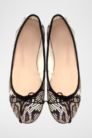 Leren Ballerina's - Zwart