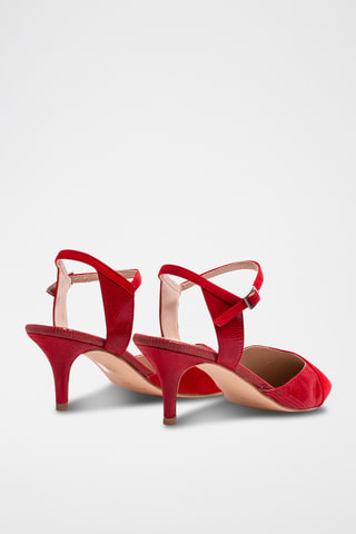 Leren Pumps - Rood