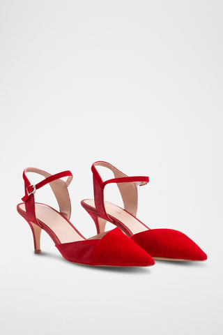 Leren Pumps - Rood