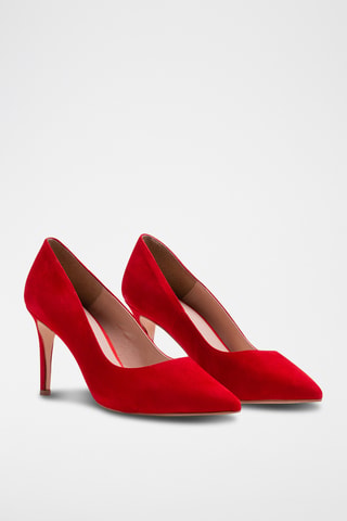 Leren Pumps - Rood