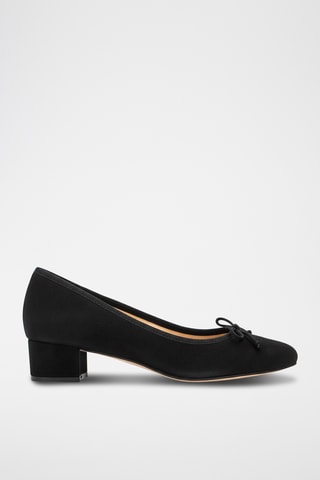 Leren Ballerina's - Zwart