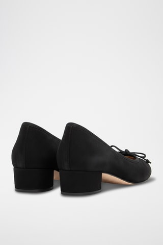 Leren Ballerina's - Zwart