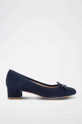 Leren Ballerina's - Blauw