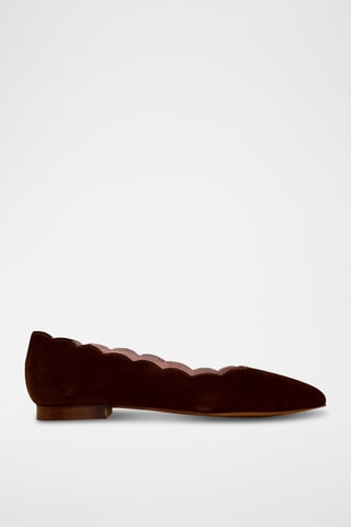 Nubuck Ballerina's - Bruin